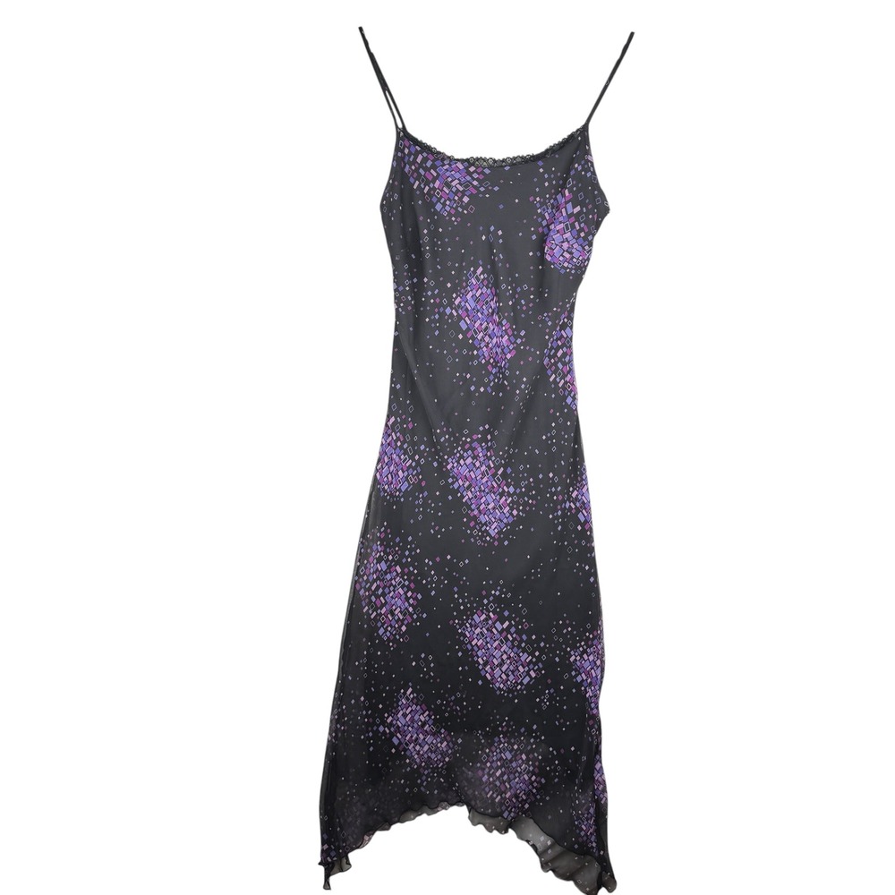 Younique Vintage Y2K Slip Dress Size Medium Geometric Whimsigoth Fairy Party